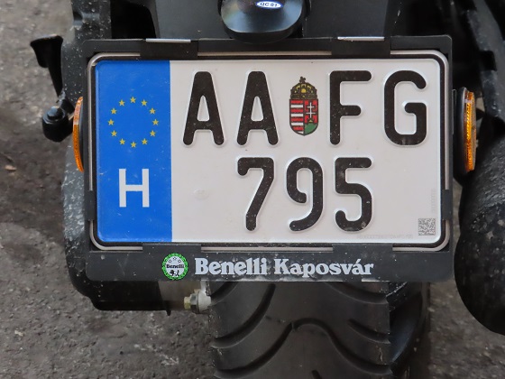 hungary license plate