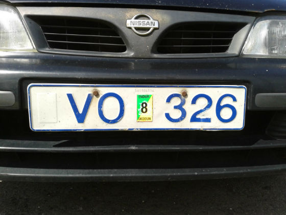 iceland license plate