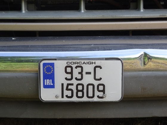 ireland license plate