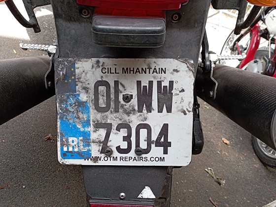 ireland license plate