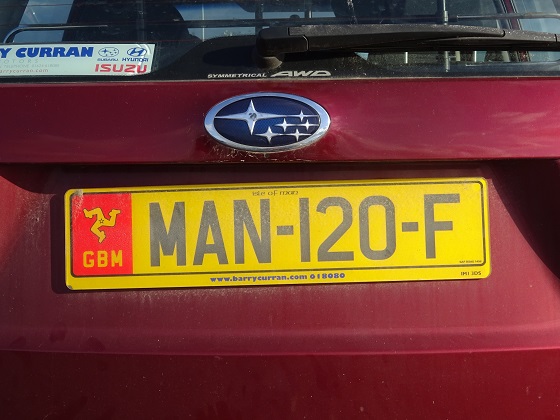 isle of man license plate