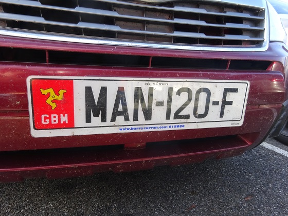 isle of man license plate
