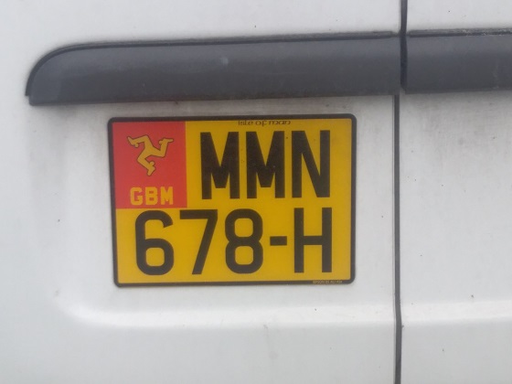 isle of man license plate