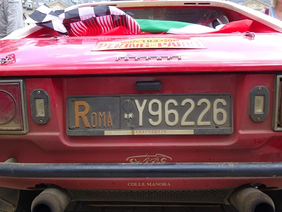 italy license plate