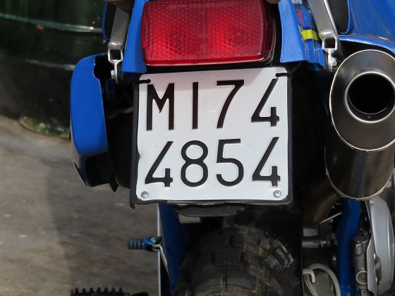 italy license plate