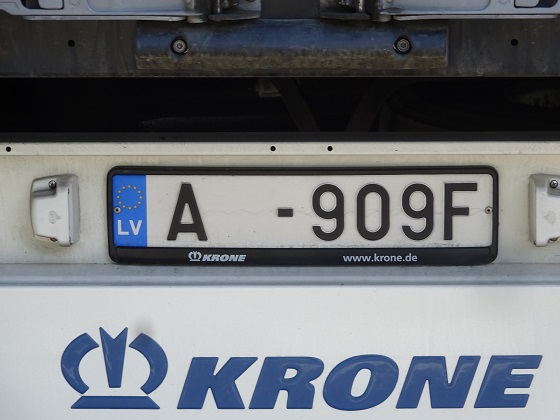 latvia license plate