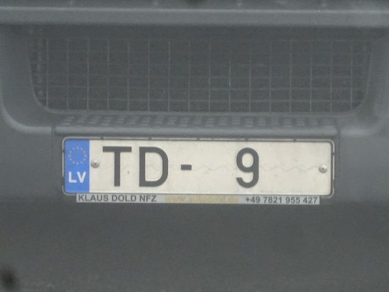 latvia license plate