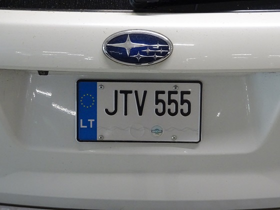 lithuania license plate