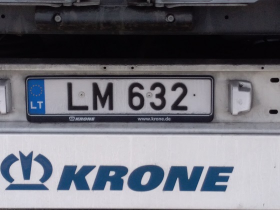 lithuania license plate