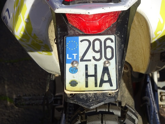 lithuania license plate