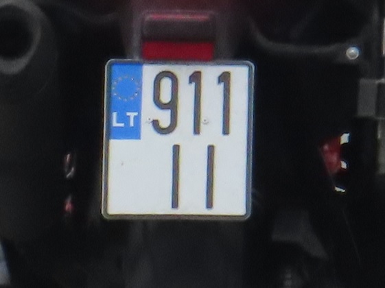 lithuania license plate