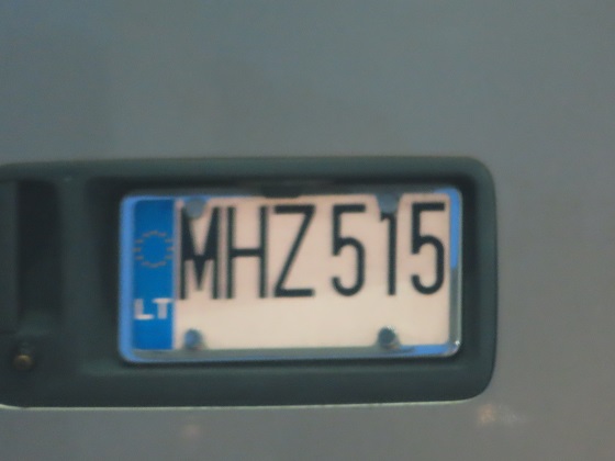 lithuania license plate