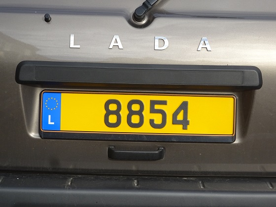 luxembourg license plate