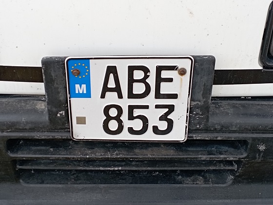 malta license plate