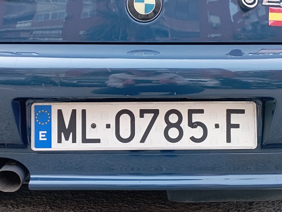 melilla license plate