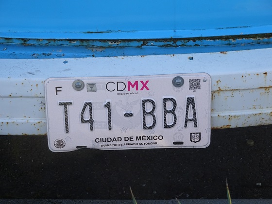 mexico mexico city license plate