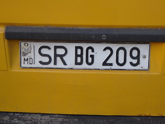 moldova license plate