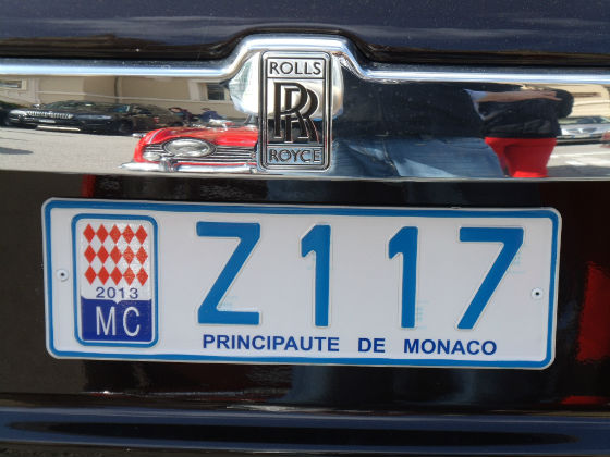 monaco licence plate