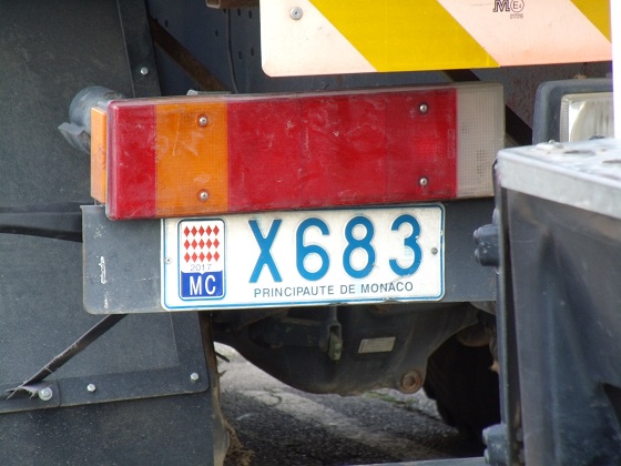 monaco license plate