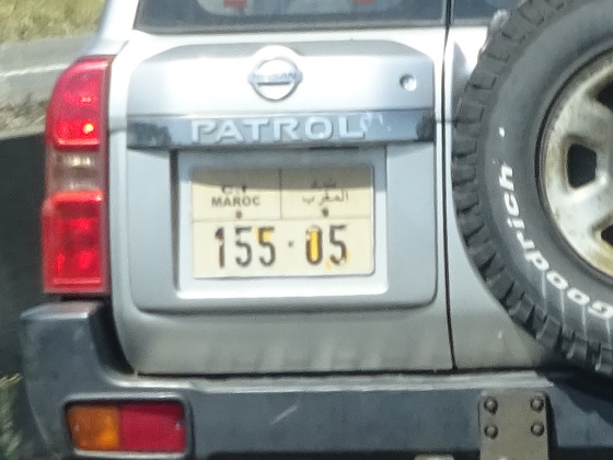 morocco license plate