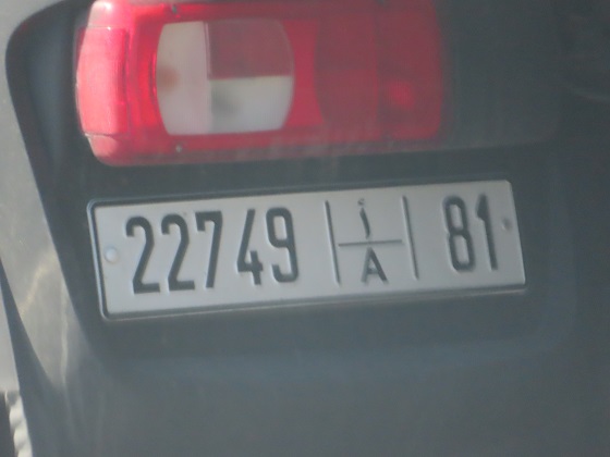 morocco license plate