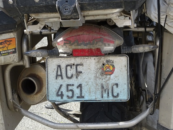 mozambique license plate