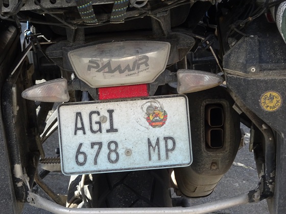 mozambique license plate