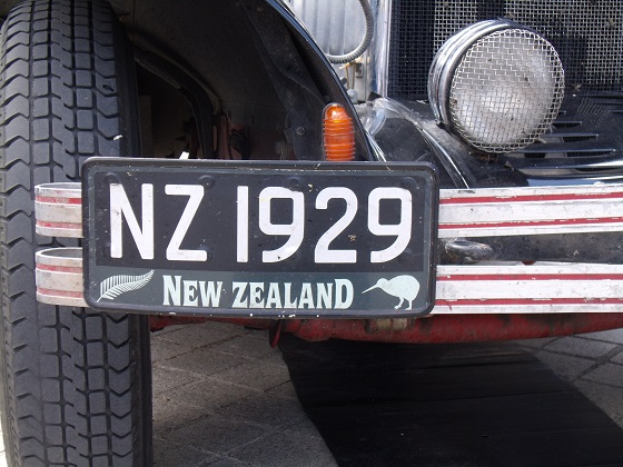 new zealand license plate