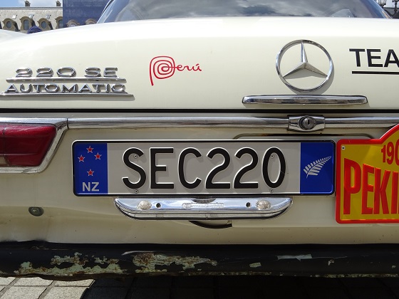 new zealand license plate