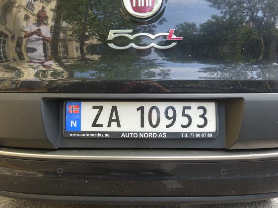 norway license plate