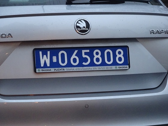 poland license plate