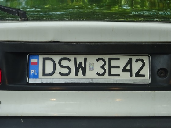 poland license plate