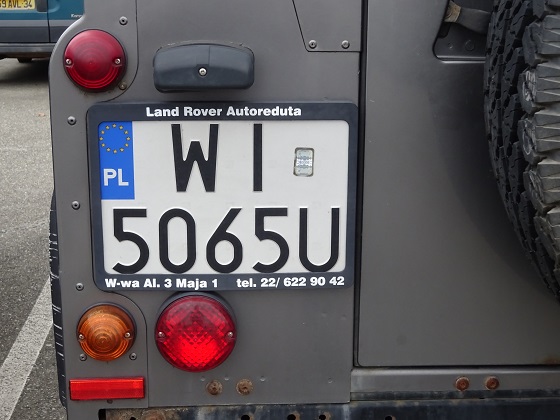 poland license plate