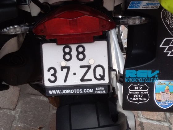 portugal license plate