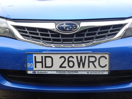 romania license plate