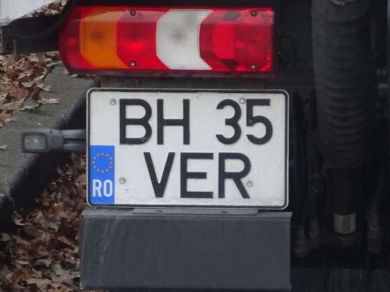 romania license plate