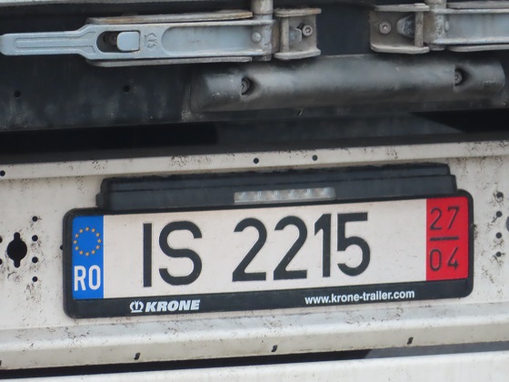 romania license plate