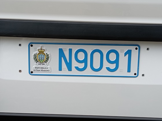 san marino license plate