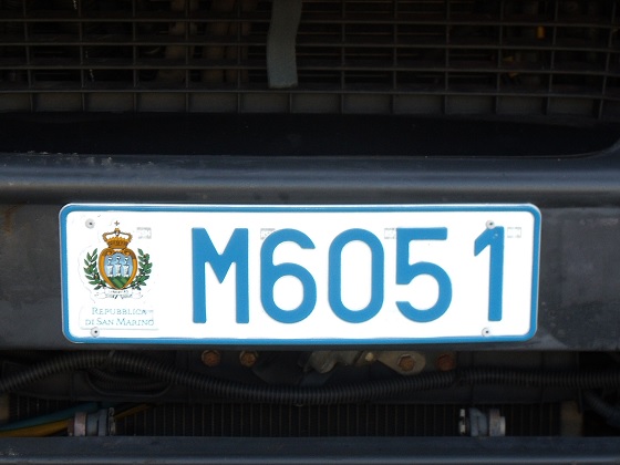 san marino license plate