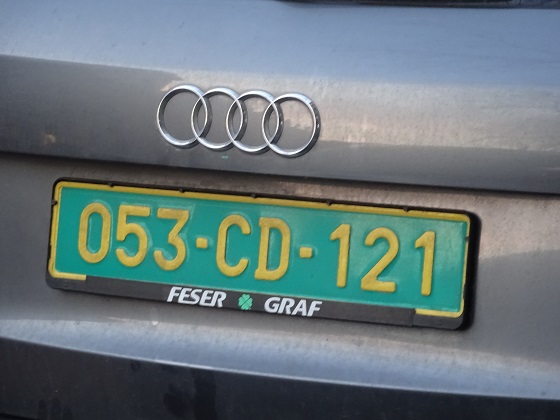 senegal license plate