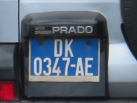 senegal license plate