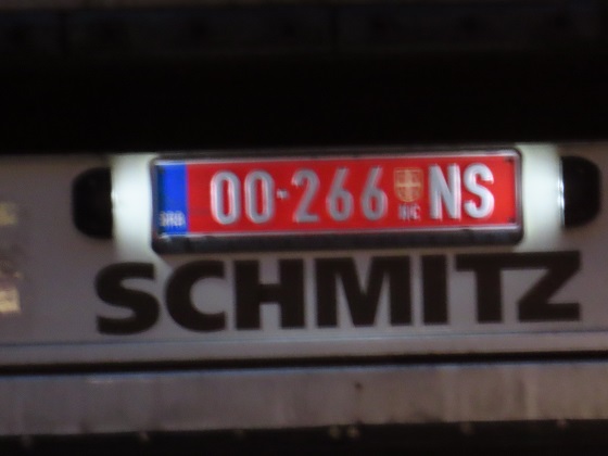 serbia license plate