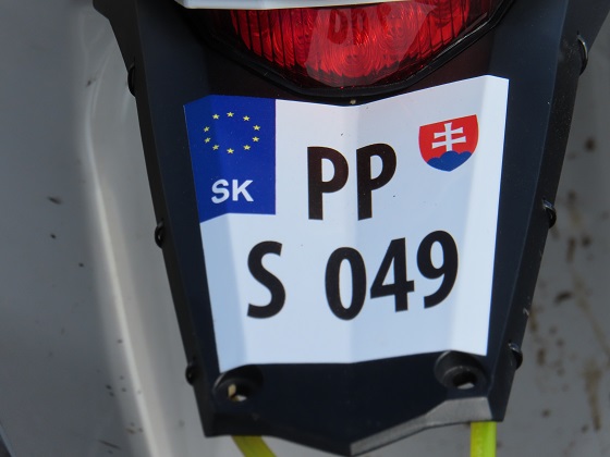 slovakia license plate