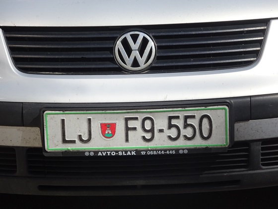 slovenia license plate