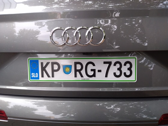 slovenia license plate