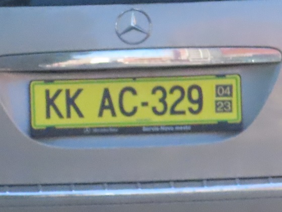 slovenia license plate