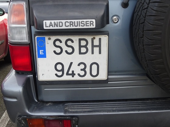 spain license plate