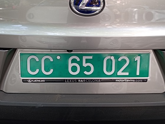 spain license plate