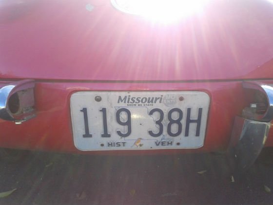 united states missouri license plate