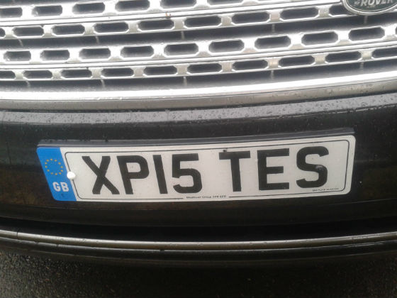 united kingdom license plate